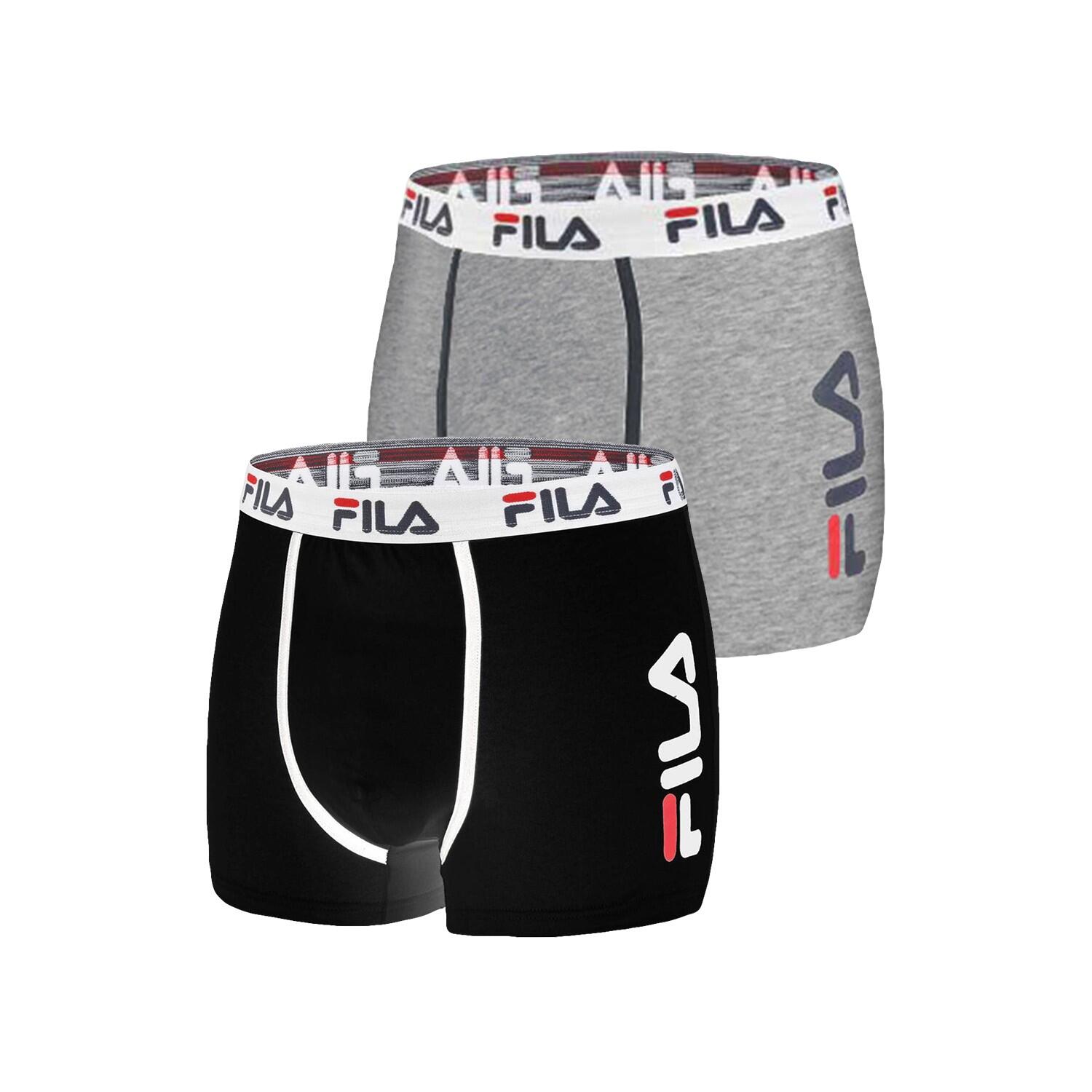 Lot de 2 Boxers homme FU5040 Uni 1/4