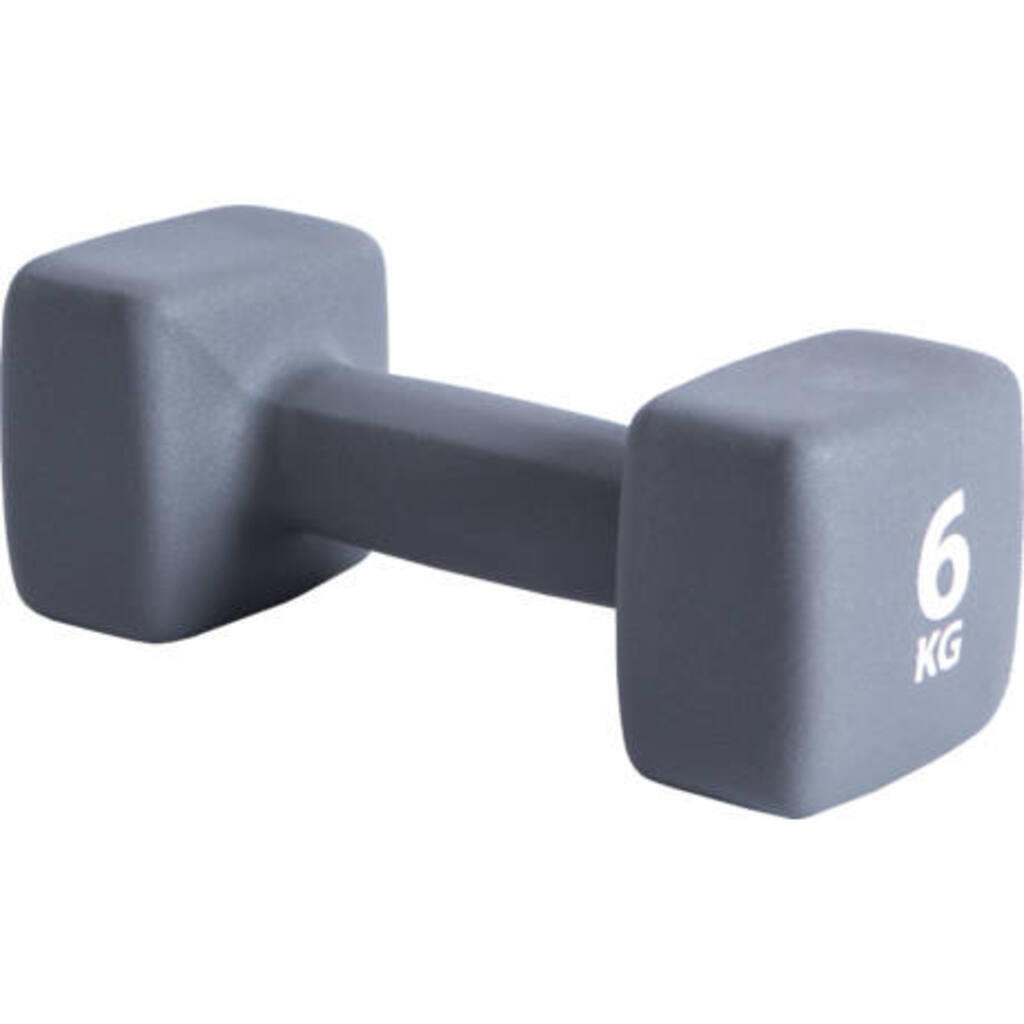 PURE2IMPROVE Pure2Improve Mancuerna de neopreno gris 6 kg