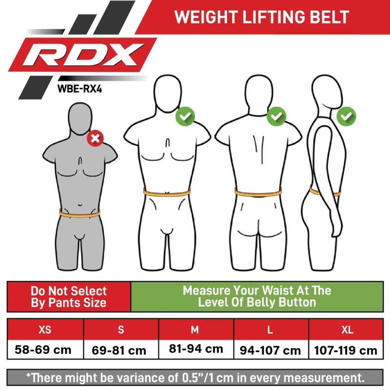 Centura ridicari  RDX EVA CURVE RX4, Negru, S