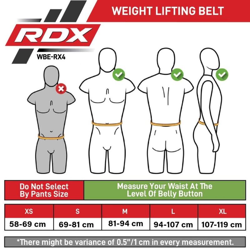 Centura ridicări RDX RX4 EVA CURVE, Negru, XL