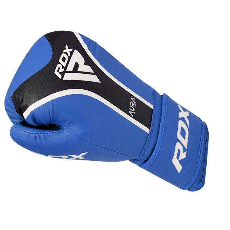 RDX GUANTES DE BOXEO AURA PLUS T-17-Azul-Negro-10oz