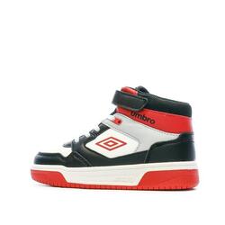 Baskets Noires/Rouges/Blanches Garçon Rouge Umbro Olly Vlc