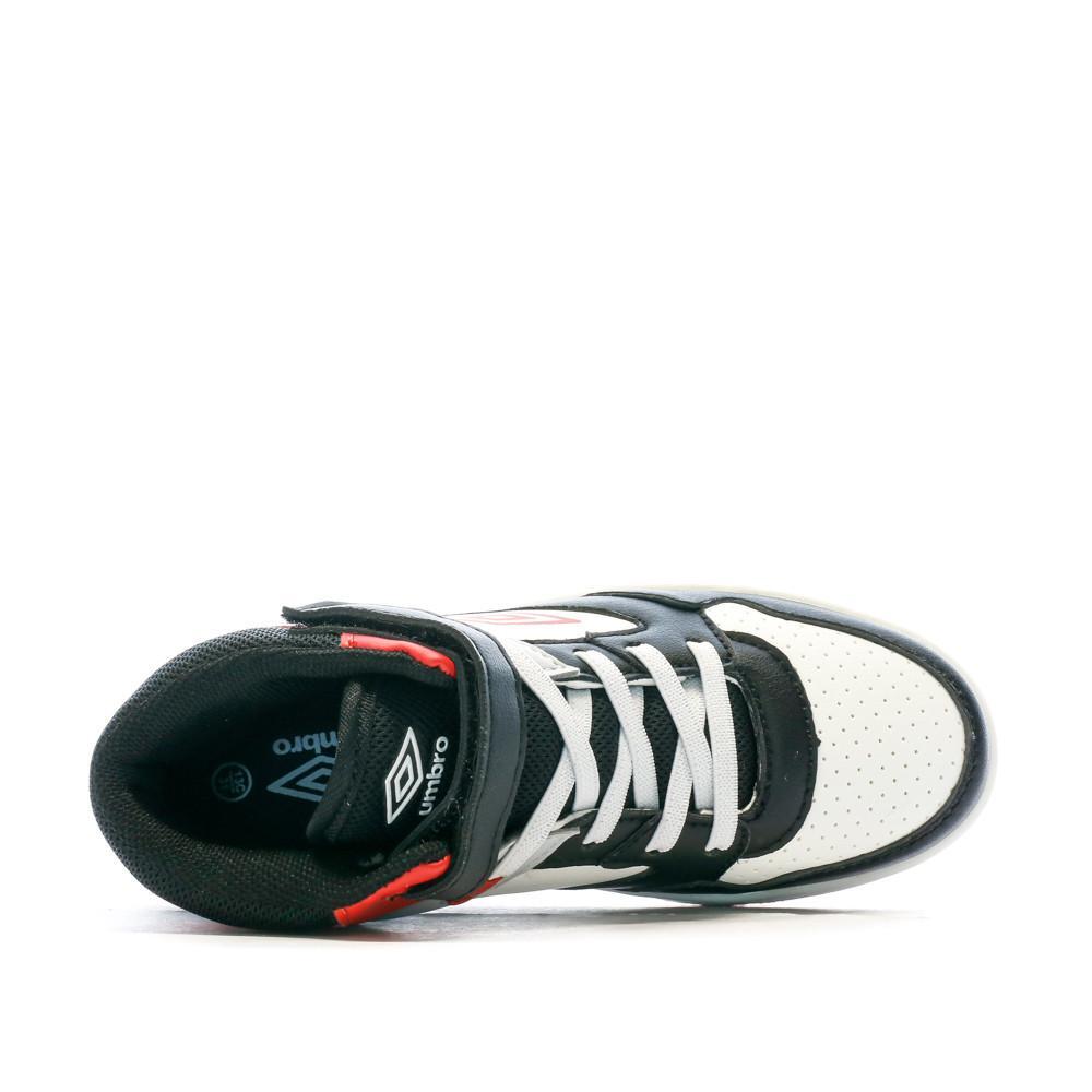 Baskets Noires/Rouges/Blanches Garçon Rouge Umbro Olly Vlc 4/7