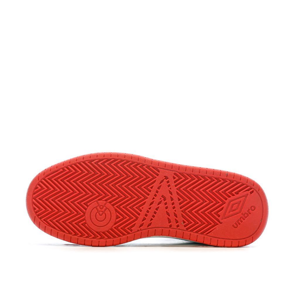 Baskets Noires/Rouges/Blanches Garçon Rouge Umbro Olly Vlc 5/7