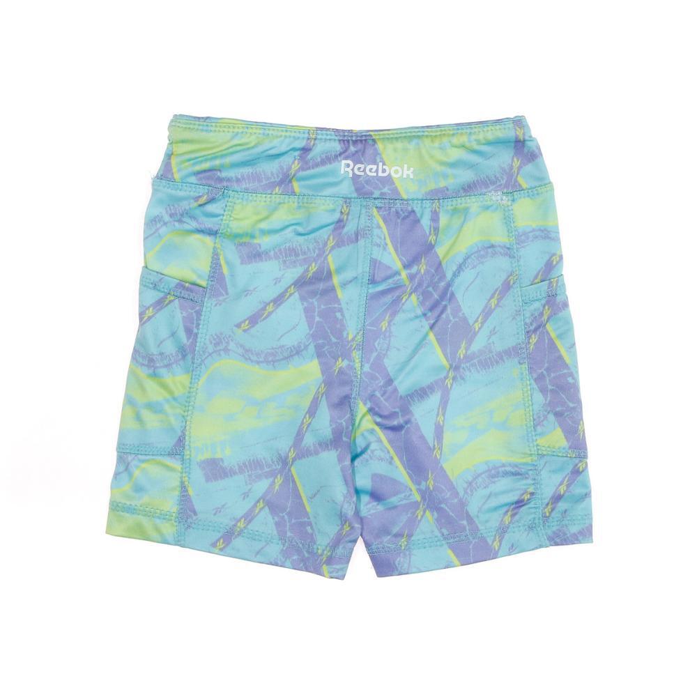 Pantaloncini Reebok PKT Hot da bambino, viola/blu/verde 2/3