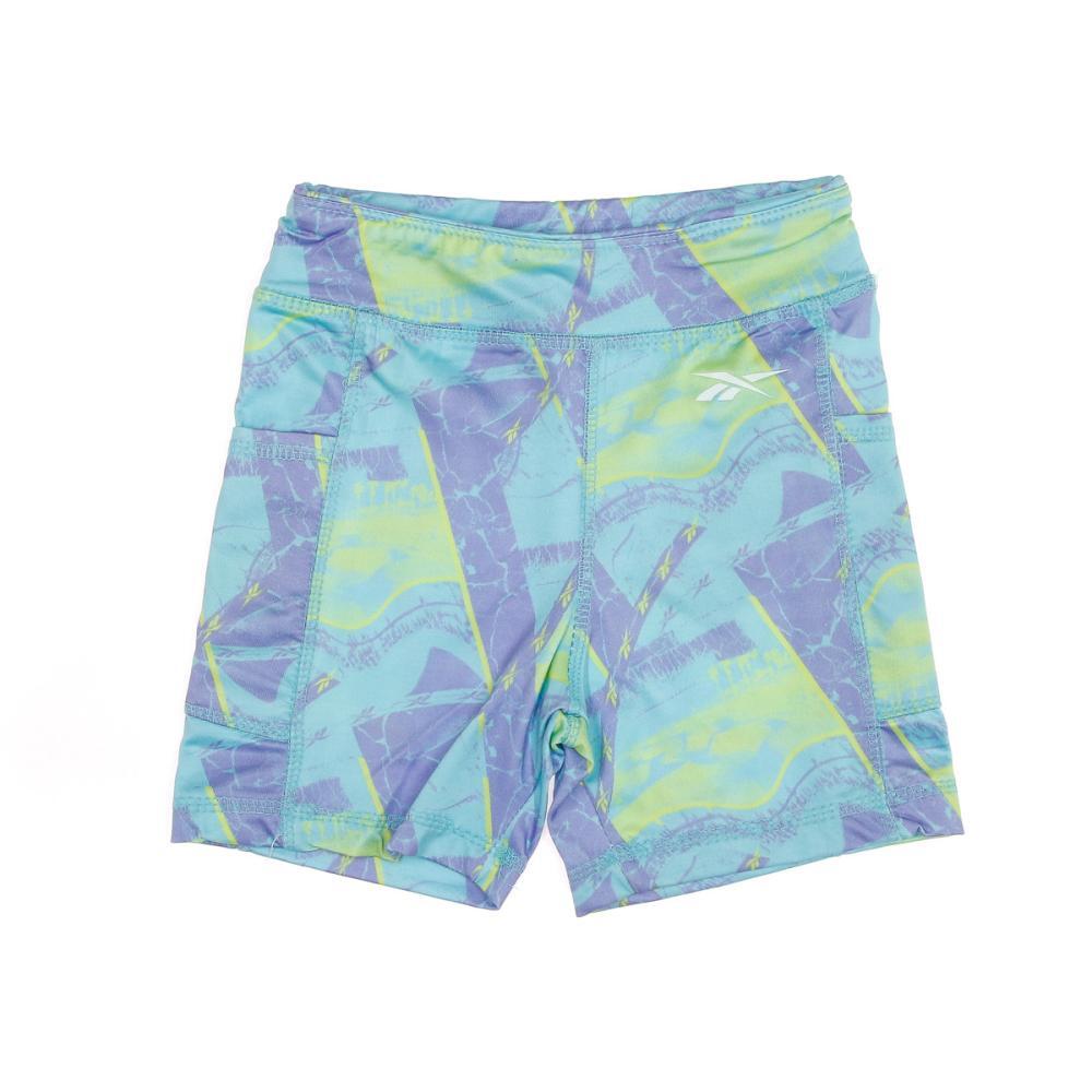 Pantaloncini Reebok PKT Hot da bambino, viola/blu/verde 1/3
