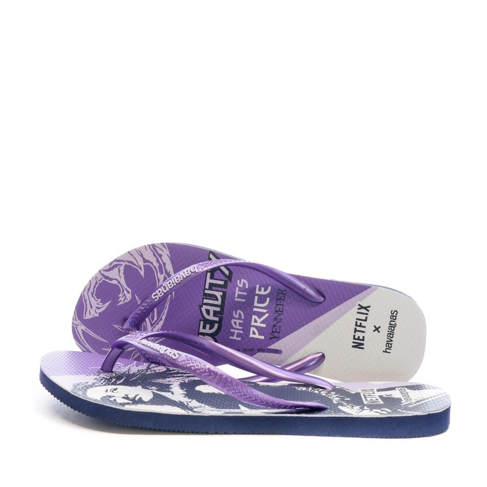 Havaianas - Tongs Violette Femme Havaianas Slim Netflix The Witcher - Tongs - Violet - 39/42 - Decathlon