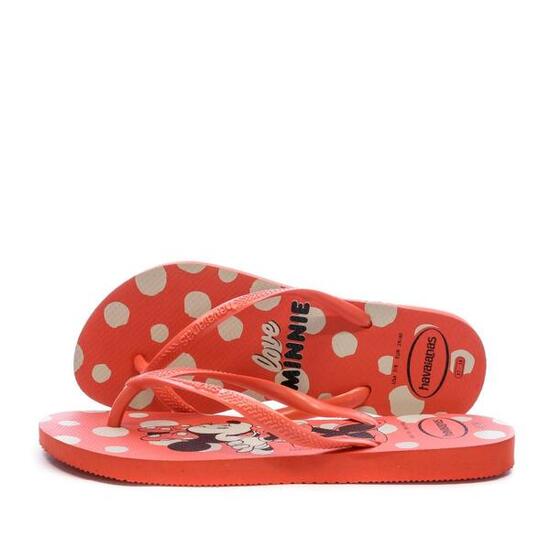 Chanclas Havaianas Slim Disney Rojas para Mujer