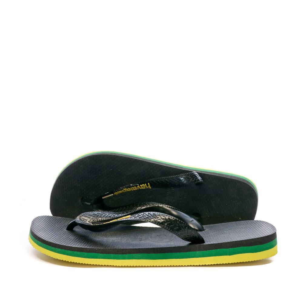 Havaianas Brasil Layers Men's Black Flip Flops