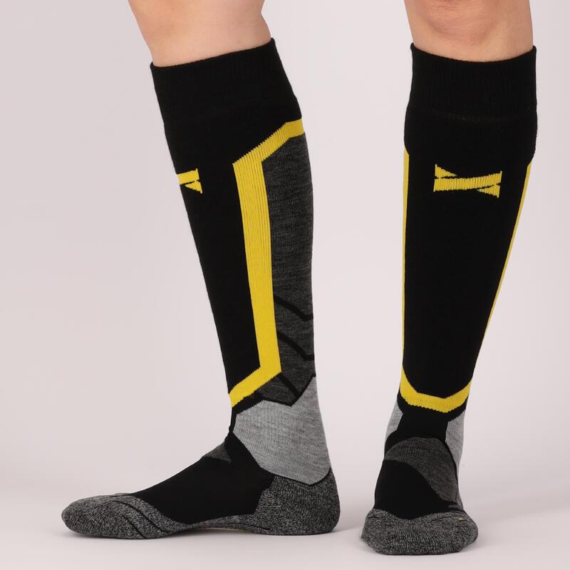 Xtreme - Chaussettes de snowboard Unisexe - 4-Pack - Jaune - Taille 39/42 -