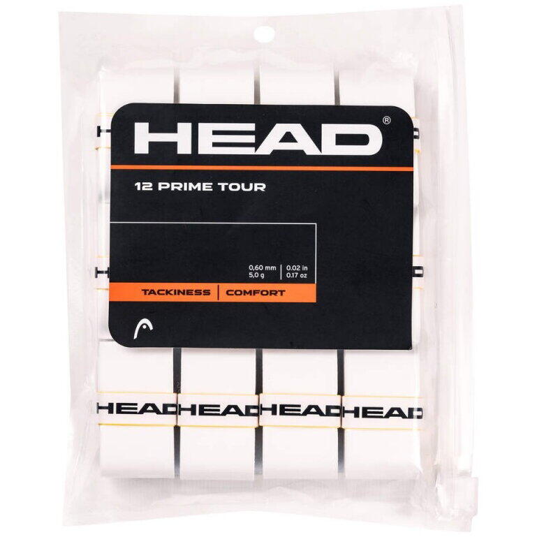 Overgrip Head PRIME TOUR 12/SET, culoare Alb, set 12