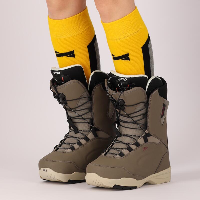 Xtreme - Chaussettes de snowboard Unisexe - 4-Pack - Jaune - Taille 39/42 -