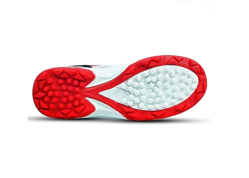 DSC Zooter Cricket-Schuhe | Weiß/Rot | Für Männer und Jungen | LightWeight 4/6
