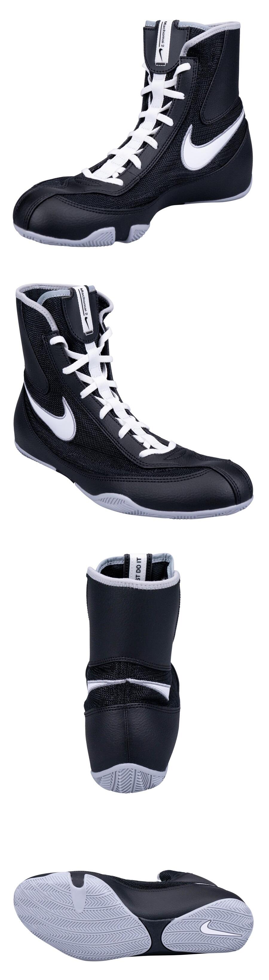 美品NIKE ナイキ ボクシングシューズ MACHOMAI2 BLACK Boxing Shoes Machomai 2