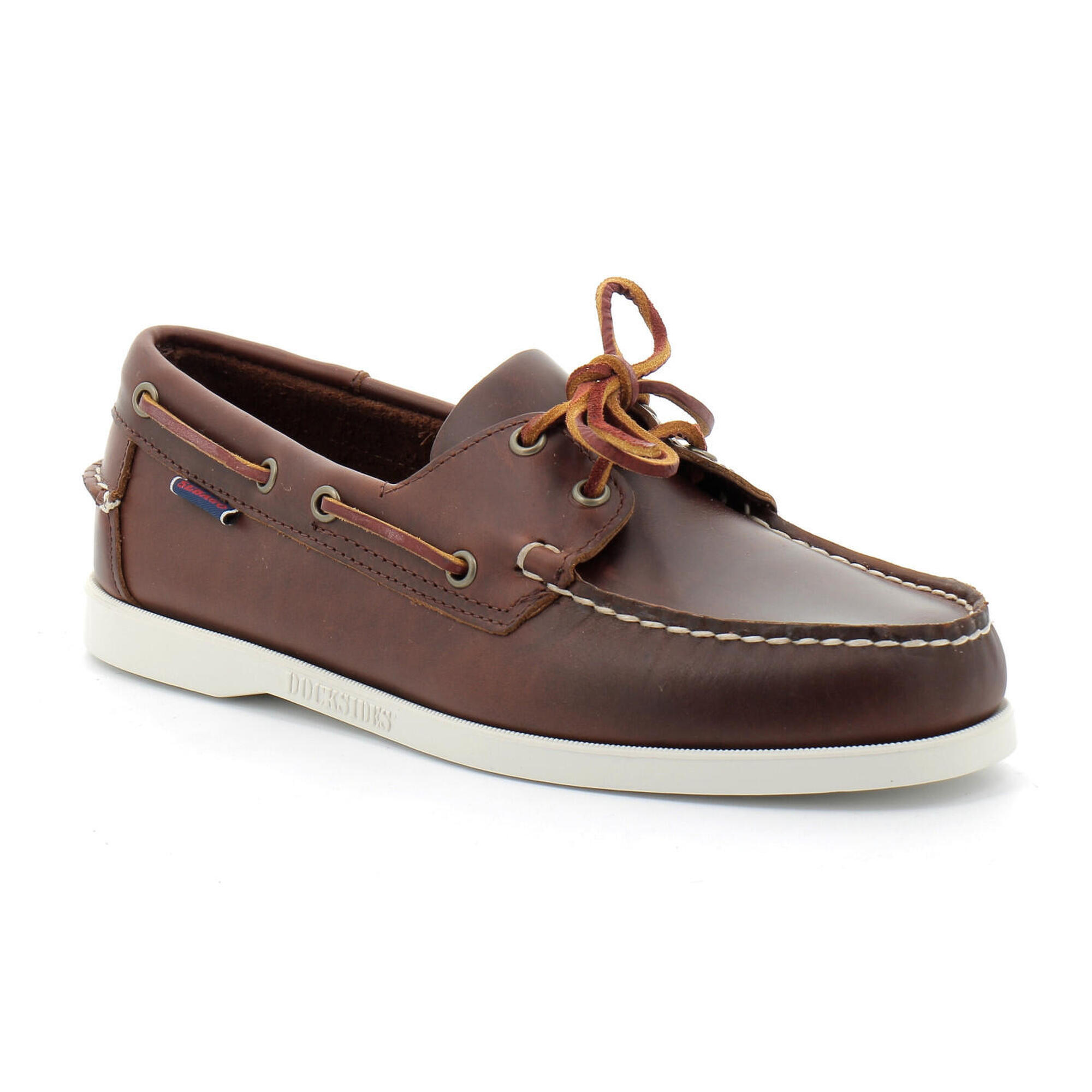 Sebago - Docksides Portland Waxed - Chaussures Bateau - Marron - Decathlon