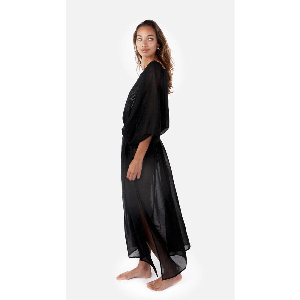 Caftán Kribi Kaftan mujer negro 3/3