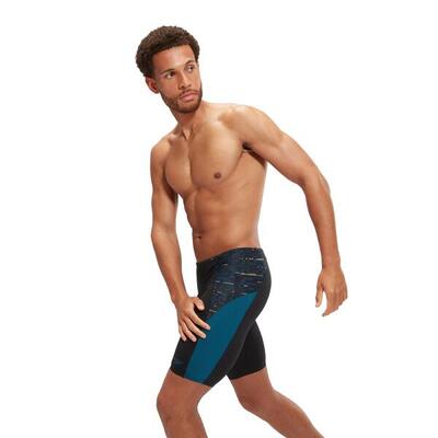 Speedo end+ max splice jammer - zwart / blauw - uk maat 40