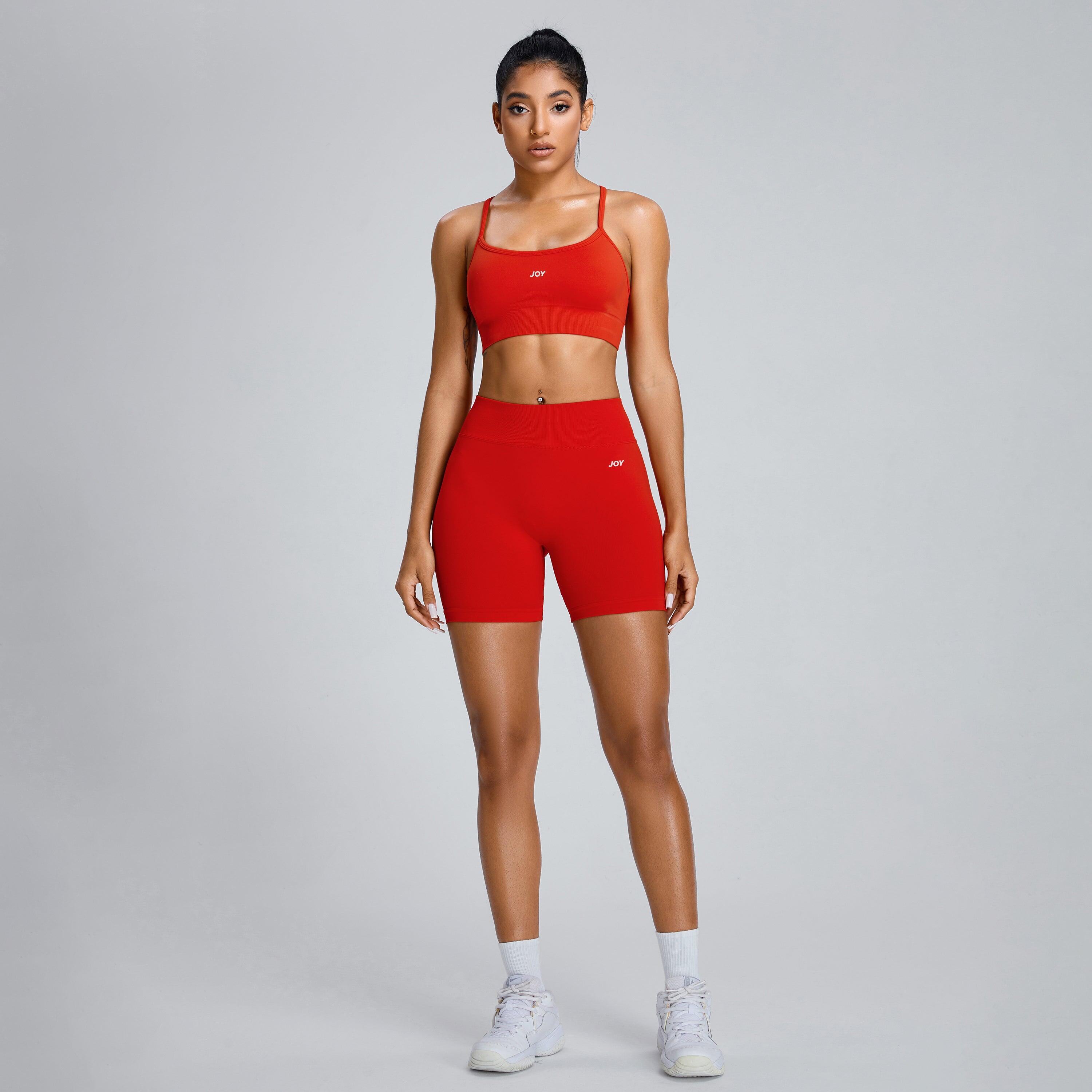 Top Donna Fitness Sculpt Scrunch - Rosso 6/6