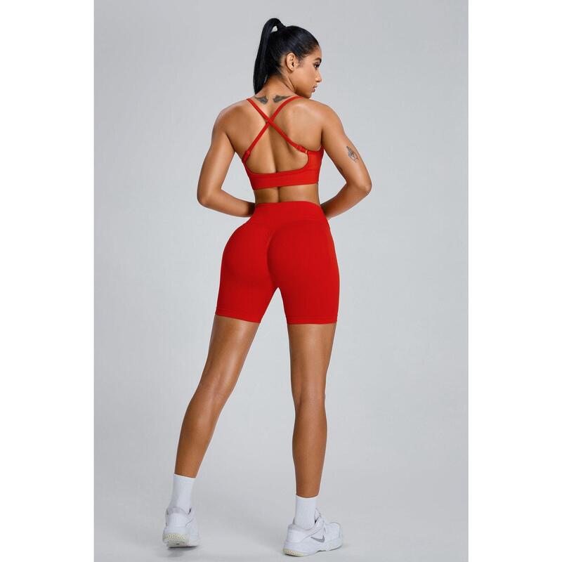 Pantaloncini Fitness Sculpt Scrunch - Cherry