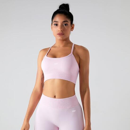 Top Donna Fitness Sculpt Scrunch - rosa pallido