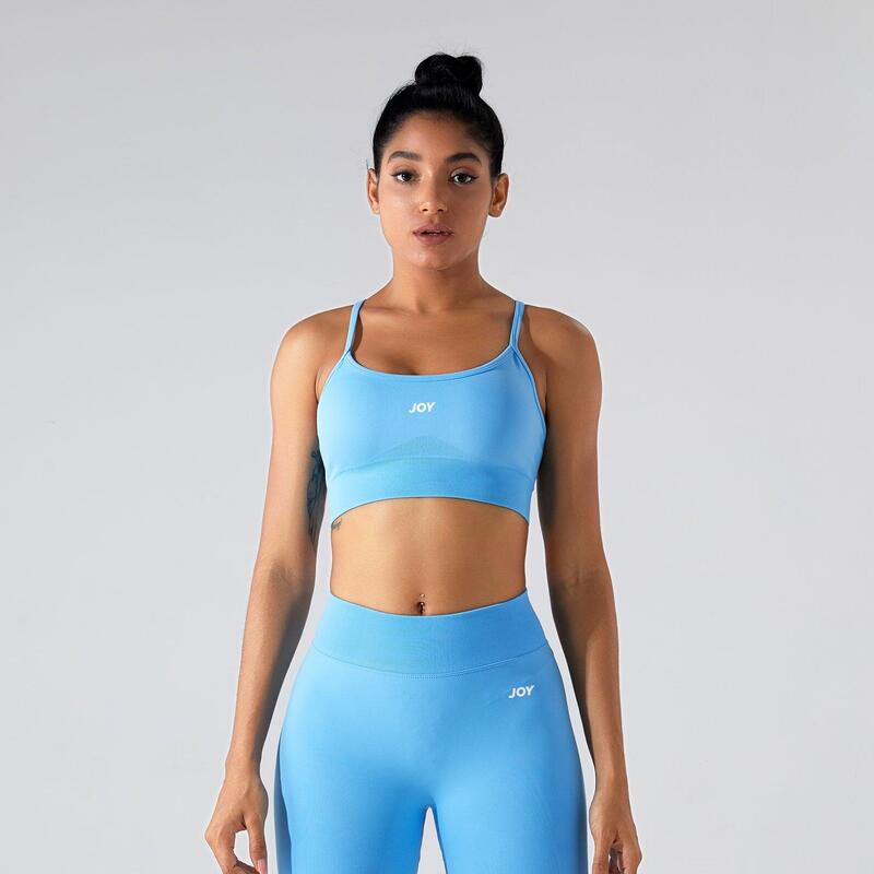 Sportbeha Sculpt Scrunch - Sky