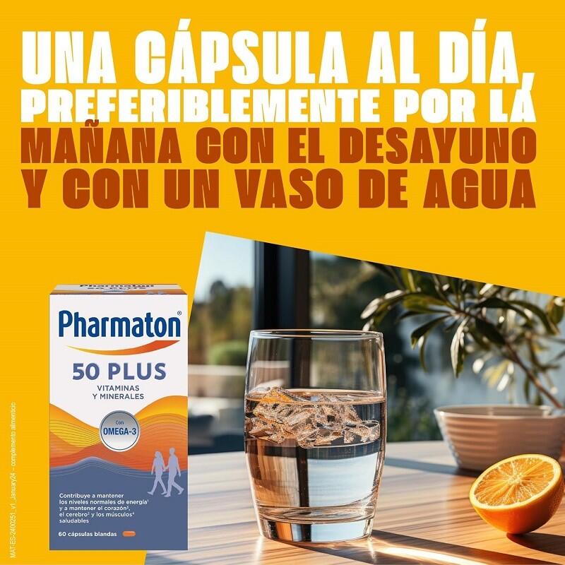 PHARMATON 50 Plus 60 cápsulas