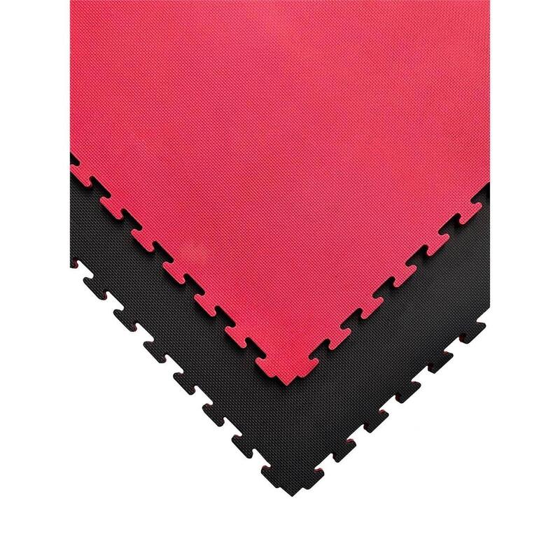 Tatami Puzzle 1000x1000x40 mm | Esterill  Rojo y Negro