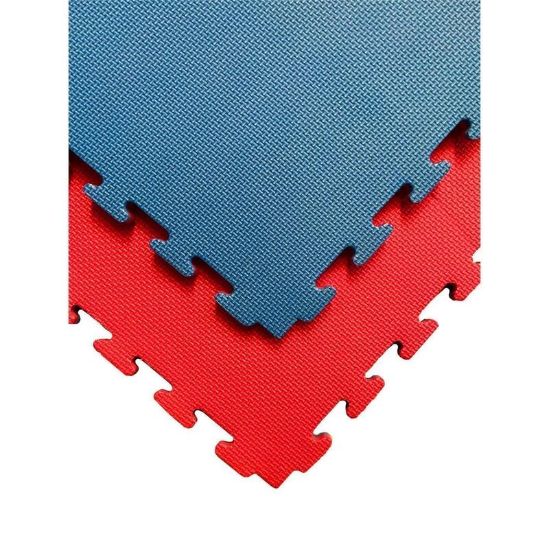 Tatami Puzzle 1000x1000x25 mm | Esterill  Rojo y Azul