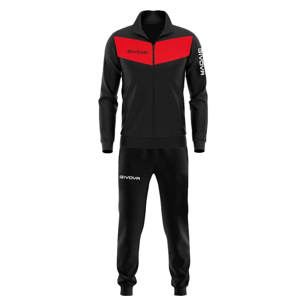 Fato de Treino Visa 4S Vermelho/Preto Poliéster 2/3
