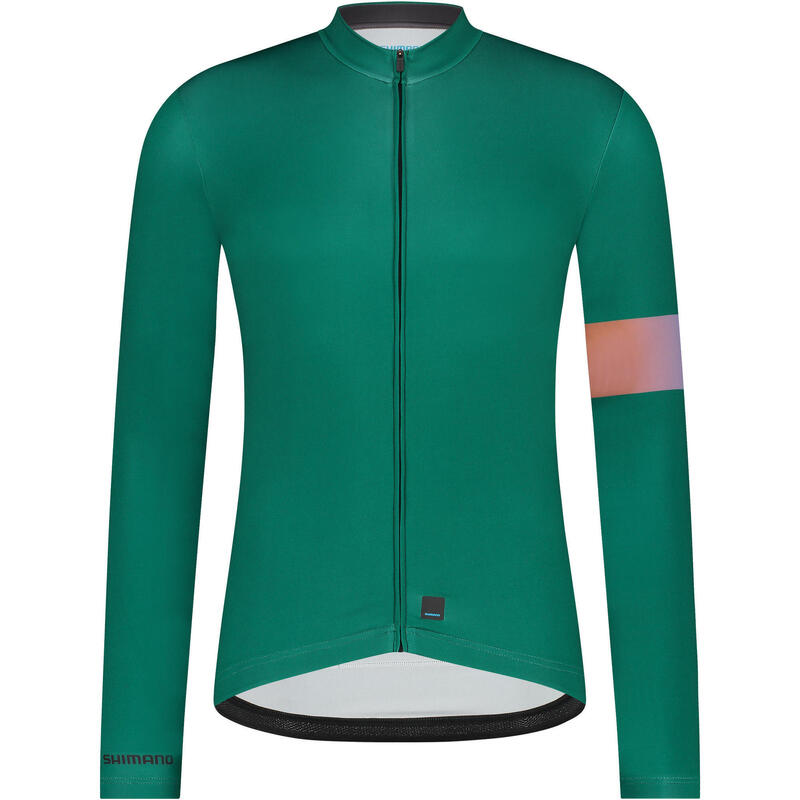 SHIMANO VERTEX Jersey met lange mouwen, spiegelgroen