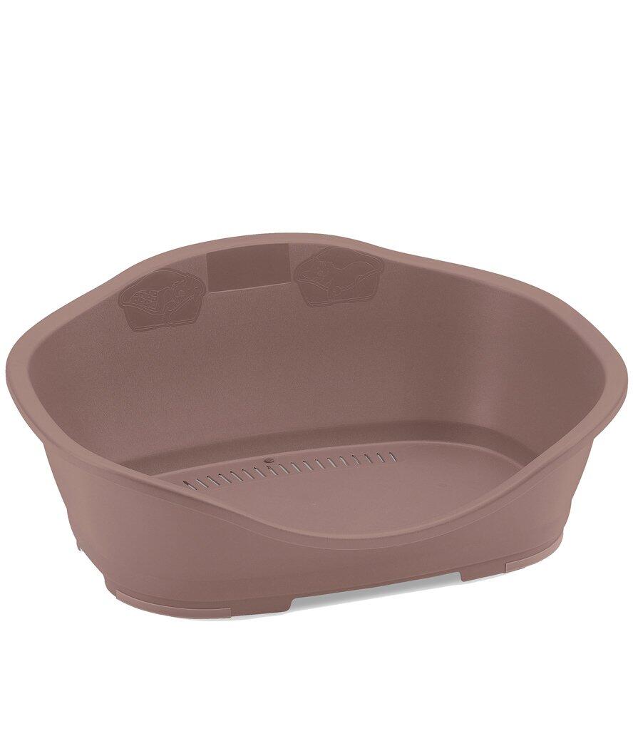 RECORD Cuccetta ovale in plastica rigida per cani e gatti Linea Sleeper, 96x68x37 cm