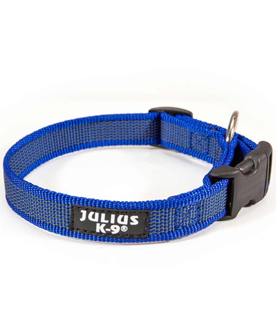 JULIUS-K9 Collare Julius K9 Color & Gray per cani, 2,5 x 39-65 cm Blu