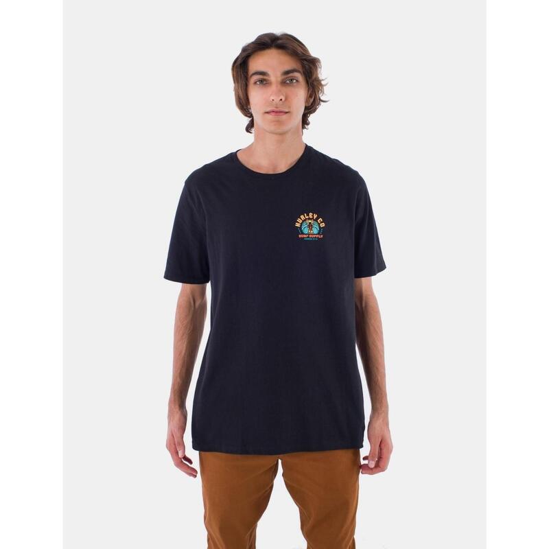 Camiseta manga corta para Hombre Hurley Evd cobra Negro