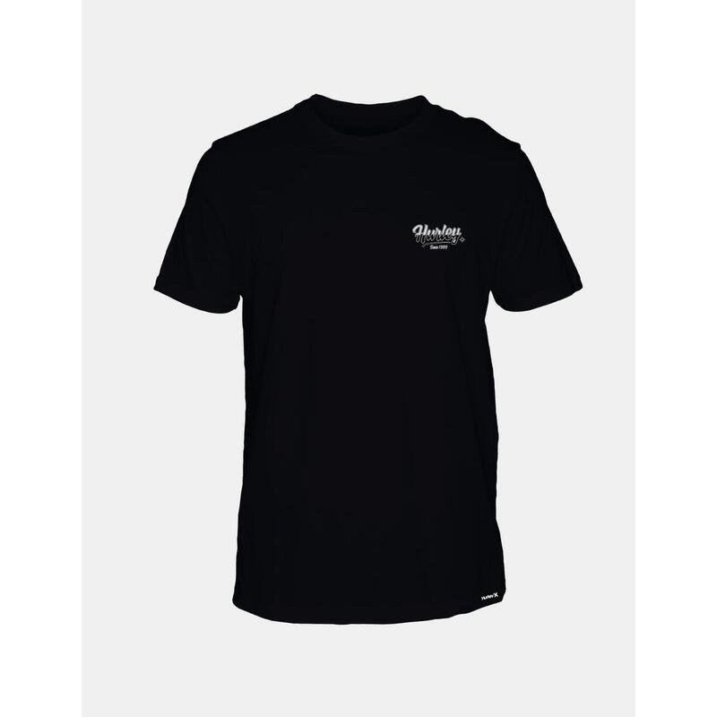 Camiseta manga corta para Hombre Hurley  evd creepin' Negro