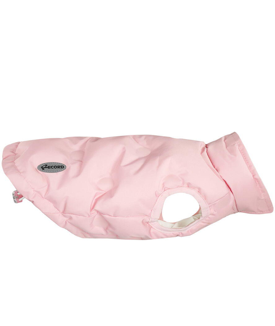 RECORD Cappotto Sofi in tessuto impermeabile ed imbottitura extra per cani, XXS Rosa