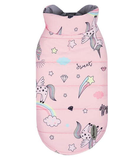 Cappottino impermeabile con chiusura a strappo modello Unicorno per cani