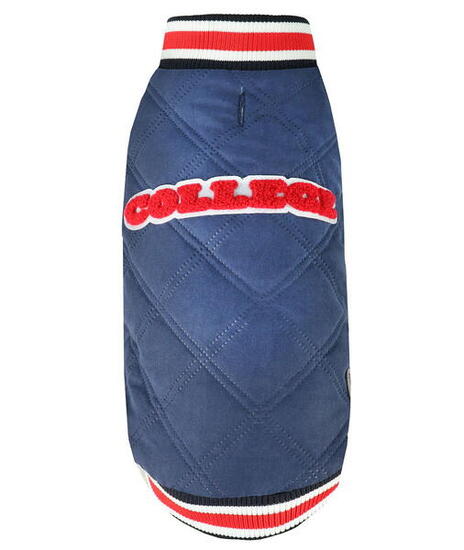 Cappottino per cani College XXXS Blu rosso bianco