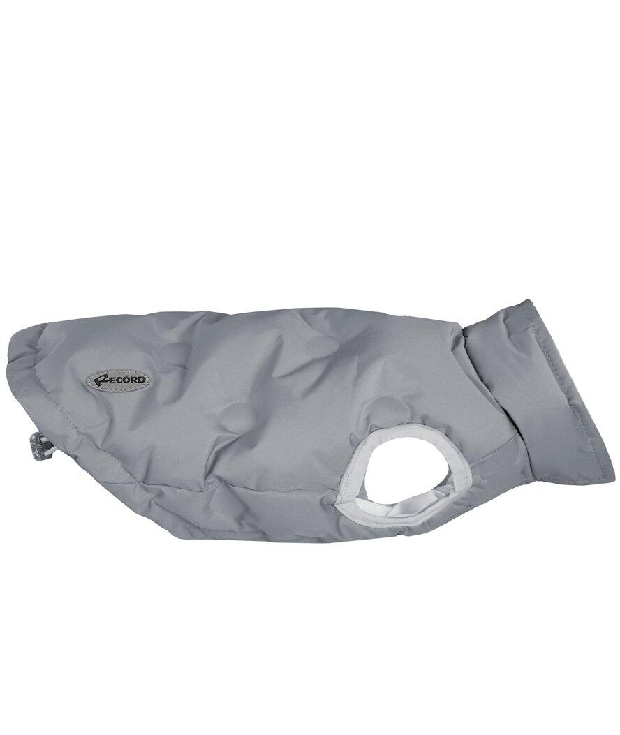 RECORD Cappotto Sofi in tessuto impermeabile e imbottitura extra per cani, XL Grigio