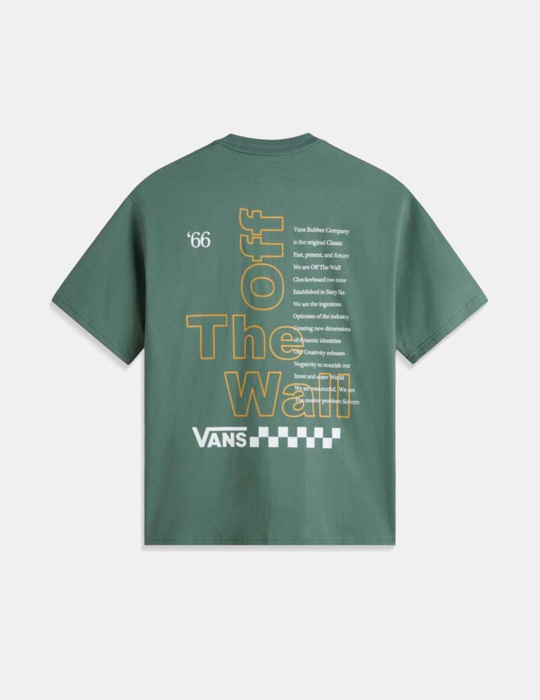 Maglietta Vans Modello Posted Ss Colore Verde 2/5