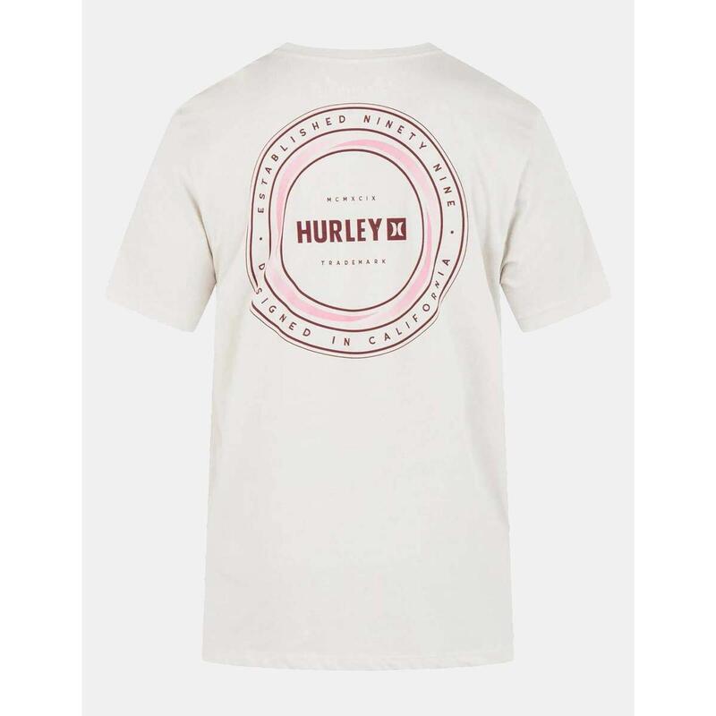 Camiseta de manga corta para Hombre Hurley Evd whirpool Blanco