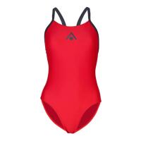 Aqua Sphere Essential Wide Back Swimsuit - Red/ Dark Grey 2/6