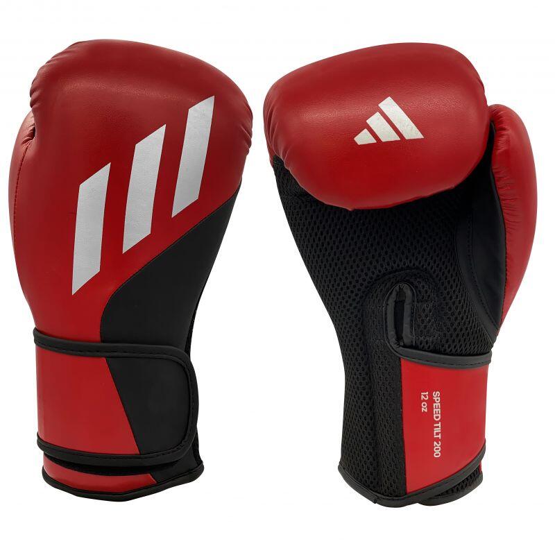 Adidas - Gants De Boxe Tilt 200 - Gants De Boxe - Gris|rouge - 14 Oz - Decathlon