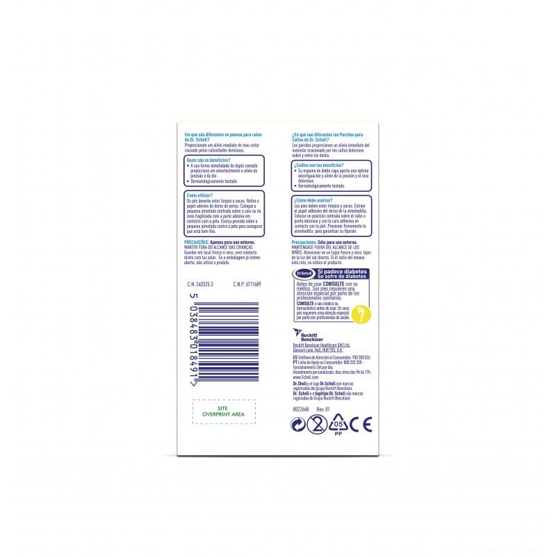 SCHOLL Parches Callos Molespuma 9 parches