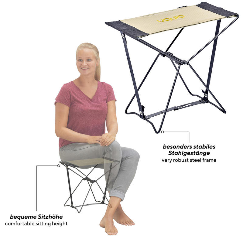 Mini tabouret pliable Fancy Camping de pêche 100kg