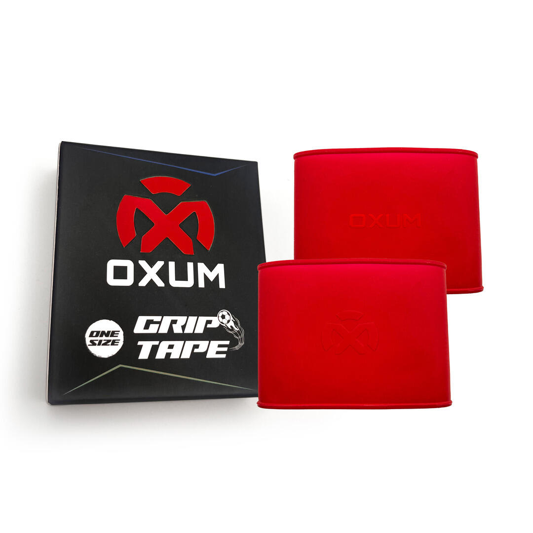 OXUM Oxum Schienbeinschoner-Halteband Grip Tape Silikon Rot
