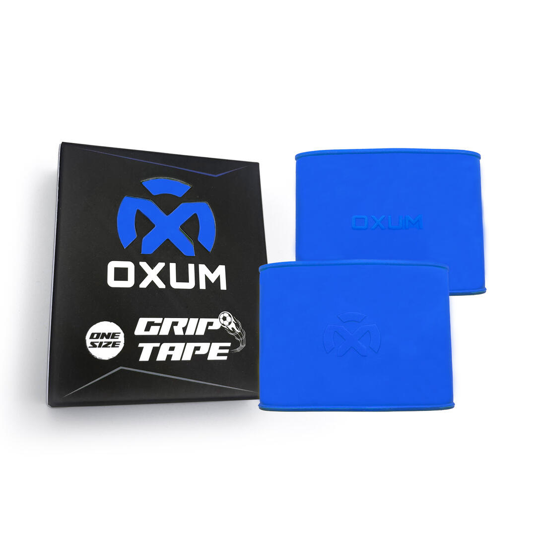 OXUM Oxum Schienbeinschoner-Halteband Grip Tape Silikon Blau