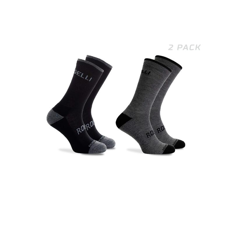 Cyclisme Hiver Chaussettes Longues de Vélo 2-pack