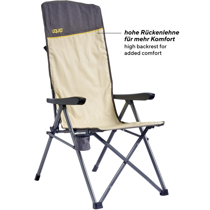 Chaise de camping Justy XL pliante plage réglable 120 kg