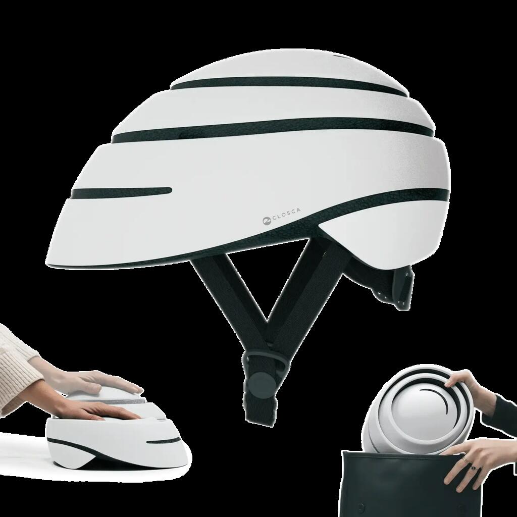 Bike and scooter helmet. Urban foldable helmet