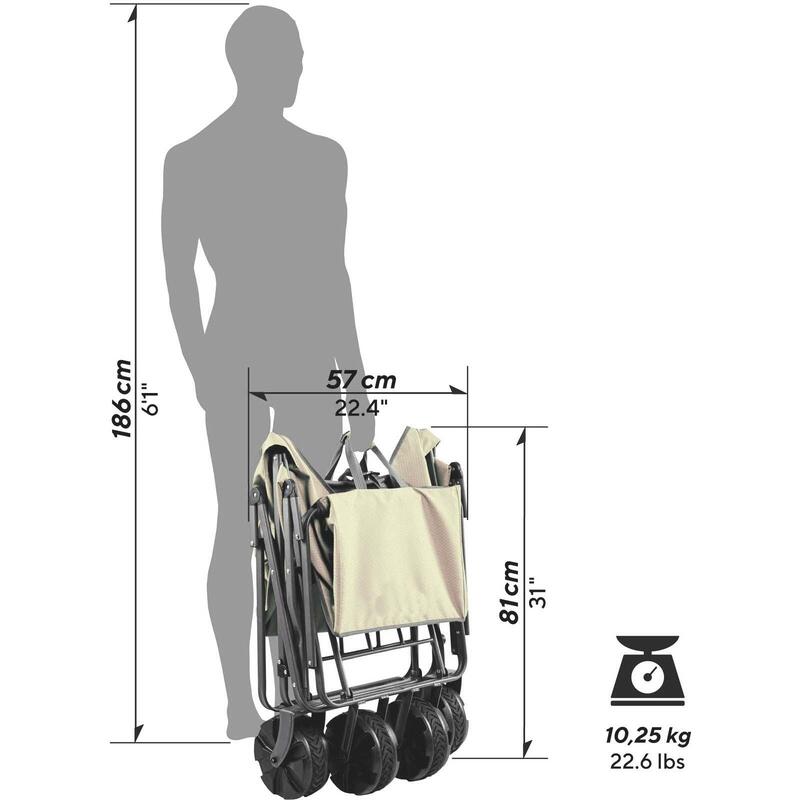 Chariot de plage Buddy Chariot de transport Chariot de jardin Pliable